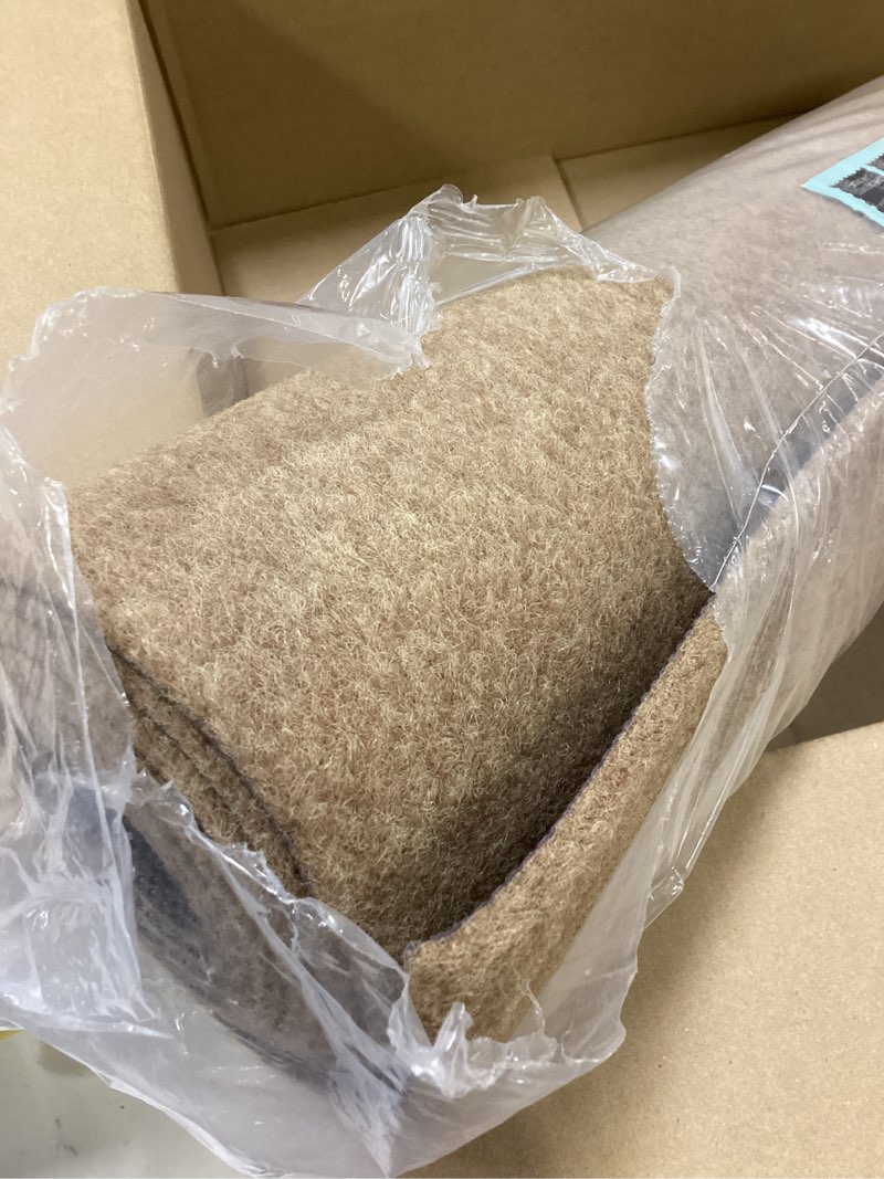 Condition photo showing Good Condition for Custom Size Backed Non-Slip Area Rugs Runner, Easy Clean, Waterproof Runner Rugs for Hallway Entryway, Kitchen, Laundry, 2FT x 6FT, Beige Beige 2FT*6FT