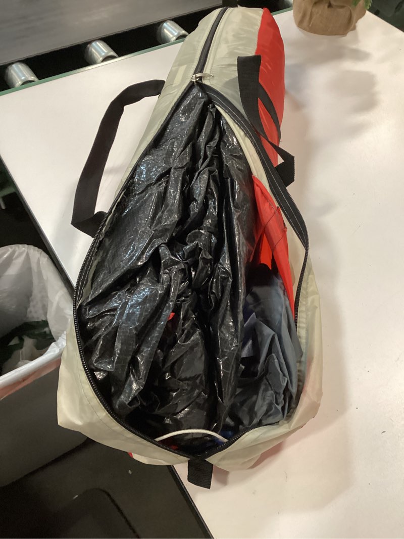 Condition photo showing As Is for Wakeman Family-Tents Wakeman Outdoors 2 Person Camping Tent Red 2-Person