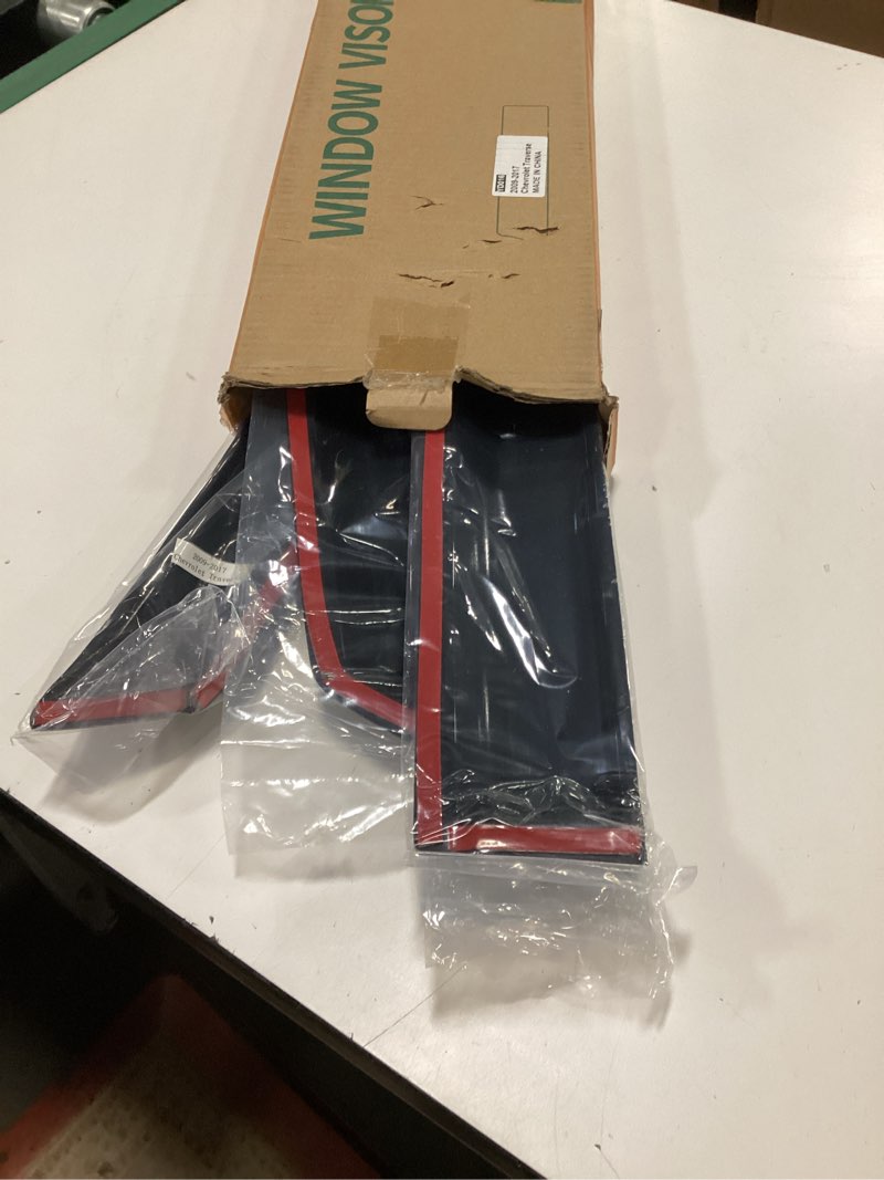 Condition photo showing Good Condition for Tape-On Window Visors 4-Piece for 2009-2017 Chevrolet Traverse Sun Rain Guard Shield Shade Smoke 94161 black 09-17 Chevrolet Traverse