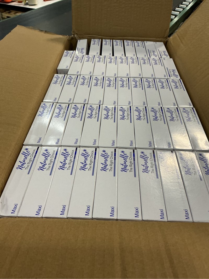 Condition photo showing Good Condition for lot of 240 naturelle maxi pads individually boxed