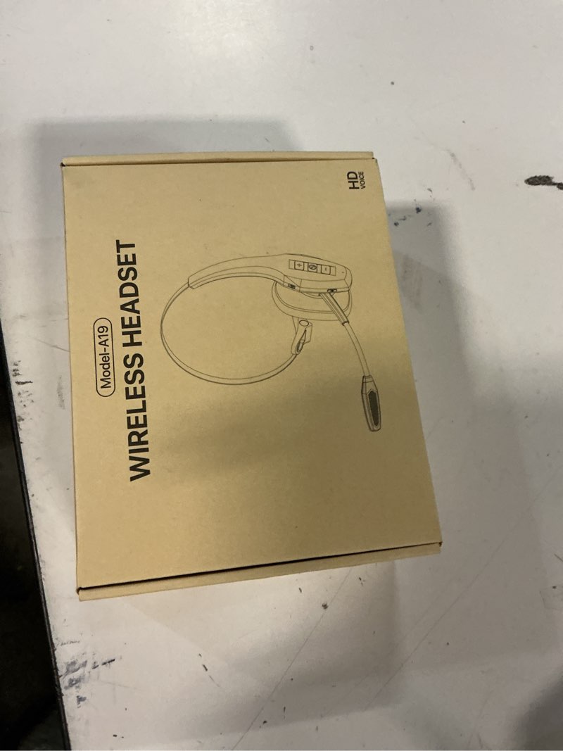 Condition photo showing New/Like New for Trucker Bluetooth Headset, Wireless Headset with Mic, Bluetooth Headsets with Dual Noise Cancelling Microphone & Mute Button, 55Hrs Working Time PC Headsets for Cell Phones, Computer, Truck Driver Black