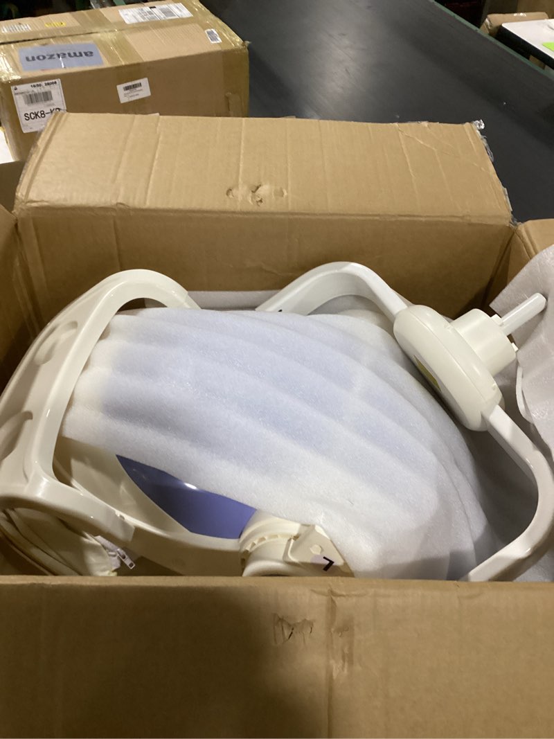 Condition photo showing As Is for Baby Swing for Infants, 3 Auto-Moving Modes Path & Timing Function with 5-Point Safety Harness, Smart Remote Control Newborn Soother Swing for Indoor/Outdoor,Bluetooth Enabled, 17 Lullabies/Lights