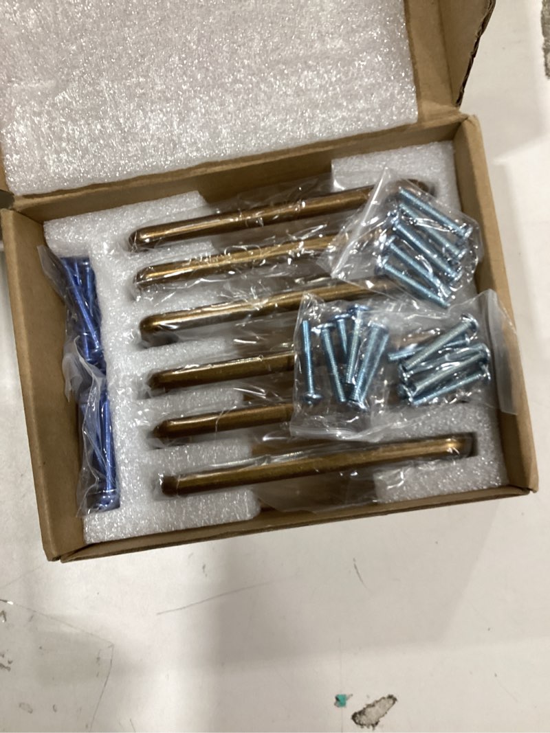 Condition photo showing New/Like New for Goo-Ki 6 Pack 4'' Center to Center Antique Brass Cabinet Bar Pulls Vintage Drawer Handles Closet Classic Retro Home Kitchen Improvement Hardware 4'' Center to Center Antique Brass 6
