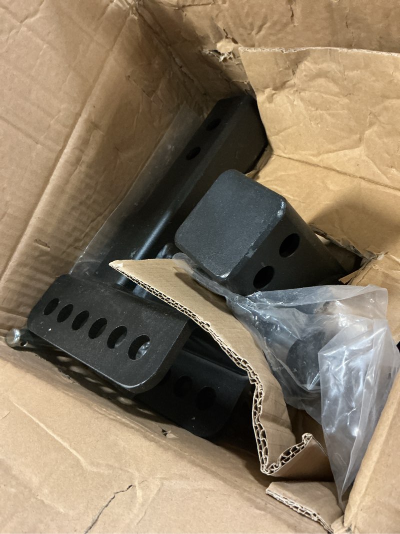 Condition photo showing Good Condition for metoware trailer hitch for 2 inch receiver, 13,500 lbs heavy duty drop hitch, adjustable tri-ball tow hitch (1-7/8", 2", 2-5/16") with 4-inch drop & anti-theft hitch pin lock, alloy steel, black 4''