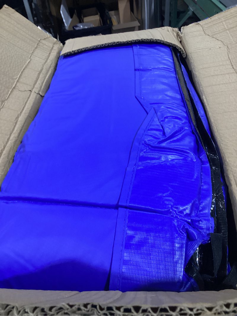 Condition photo showing Good Condition for langxun universal trampoline repalcement safety pad, 8ft 10ft 12ft 14ft 15ft 16ft waterproof surround spring foam cover for round frame 10ft blue