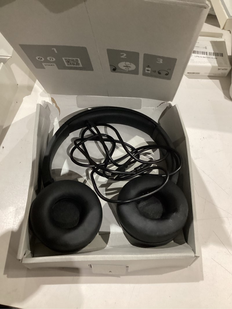 Condition photo showing As Is for Sony WH-CH520 Wireless Headphones Bluetooth On-Ear Headset with Microphone and up to 50 Hours Battery Life with Quick Charging, Black