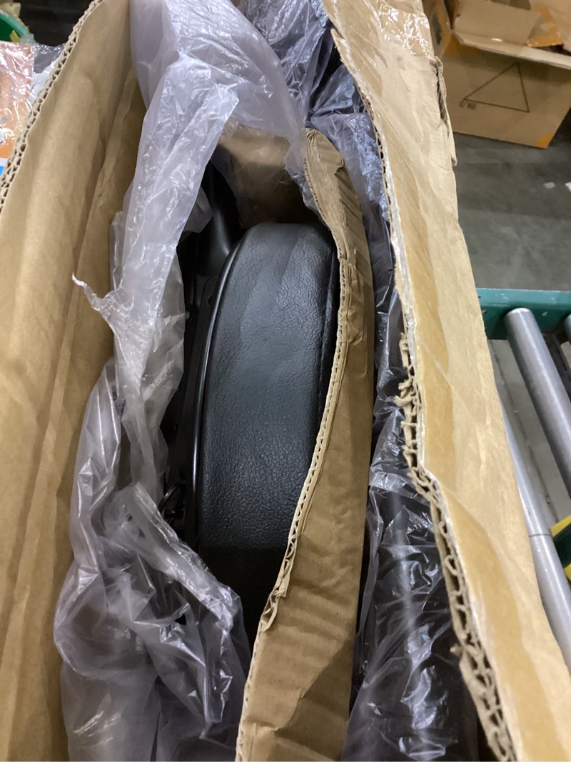 Condition photo showing Good Condition for Cushioned Padded Folding Stools, Folding Bar Stool with Backrest, 220lb Capacity, 19 Inch Collapsible Round Portable Foldable Chair for Outdoor Indoor Kitchen Camping Fishing(Black, 2 Pack) Black-2 Pack