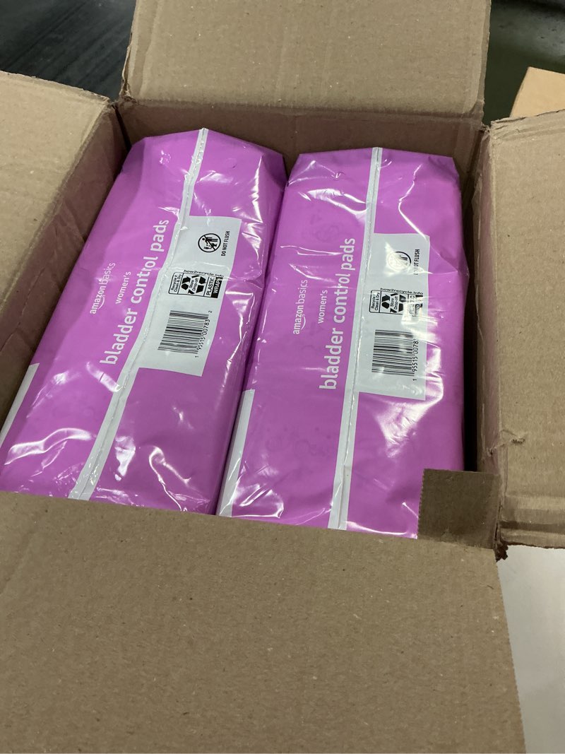 Condition photo showing New/Like New for Amazon Basics Incontinence Pads for Women Long, Bladder Control, Postpartum, Maximum Absorbency, Unscented, 78 Count (2 Packs of 39) Maximum (78 Count) 78