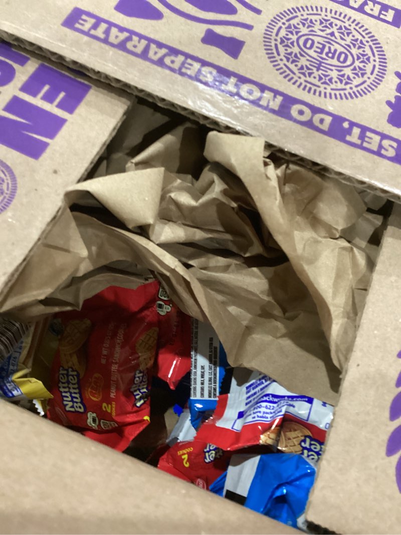 Condition photo showing As Is for OREO Original, OREO Golden, CHIPS AHOY! & Nutter Butter Cookie Snacks Variety Pack, 56 Snack Packs (2 Cookies Per Pack)