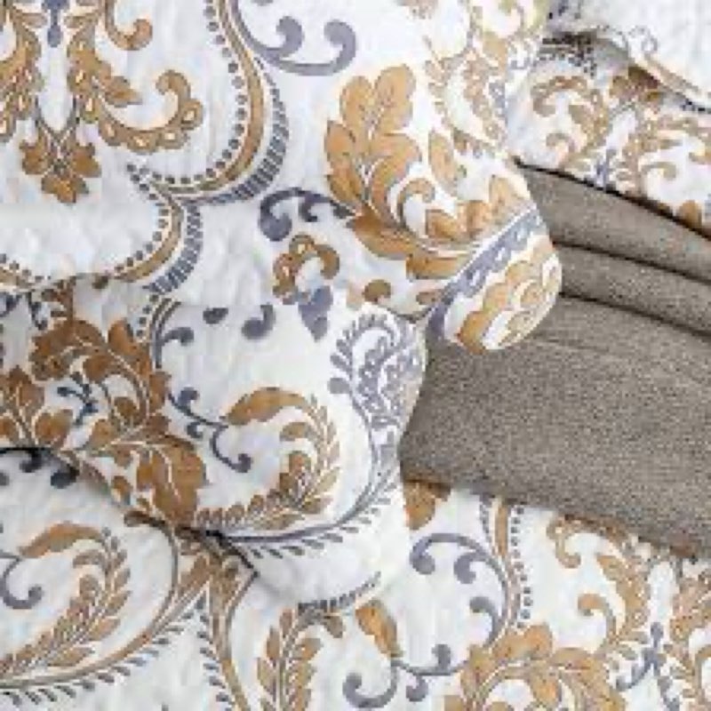 Bedspread European Paisley Floral Pattern, Coverlet Bedding Set
