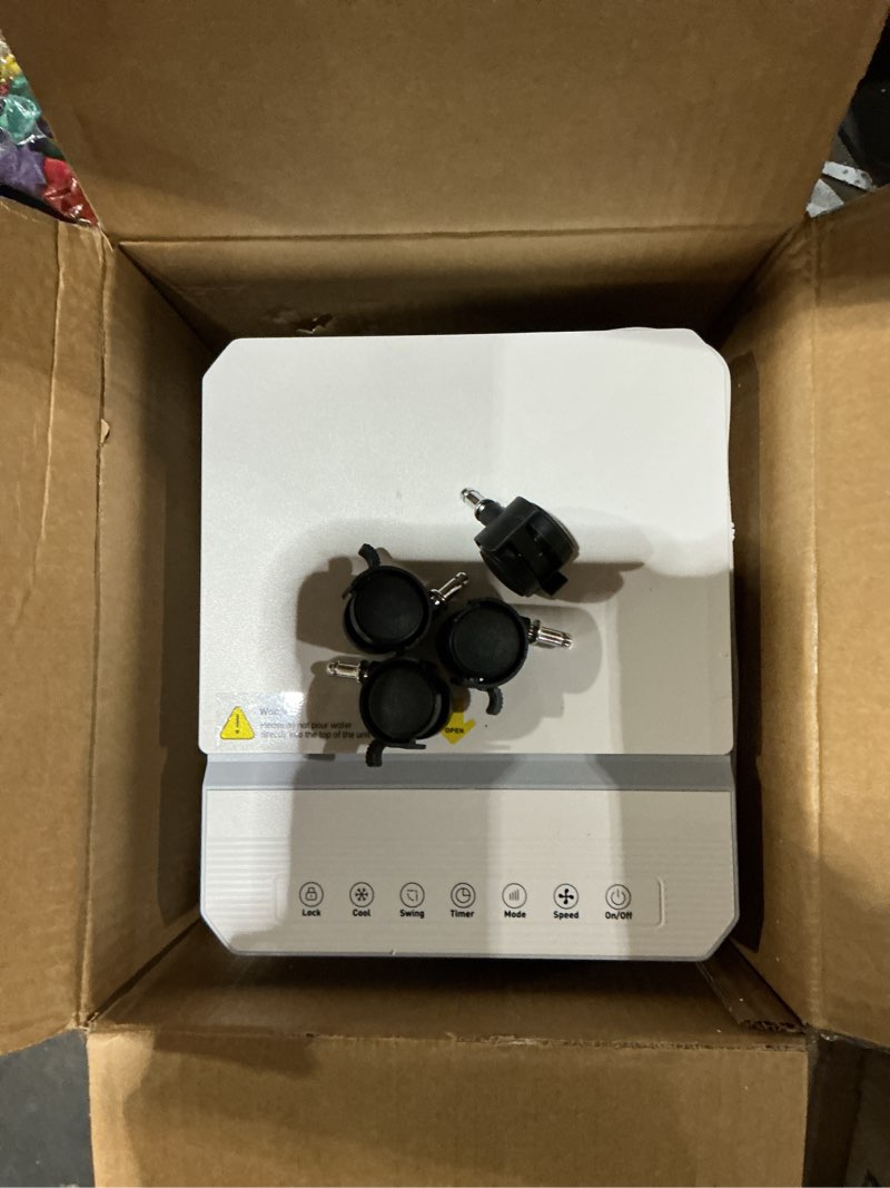 Condition photo showing Good Condition for windowless portable air conditioners fan, evaporative air cooler w/3 modes & 3 speeds, 12h timer for smart auto-off, 2-gal tank for 20h cooling,16ft remote,no hose needed,46db swamp cooler