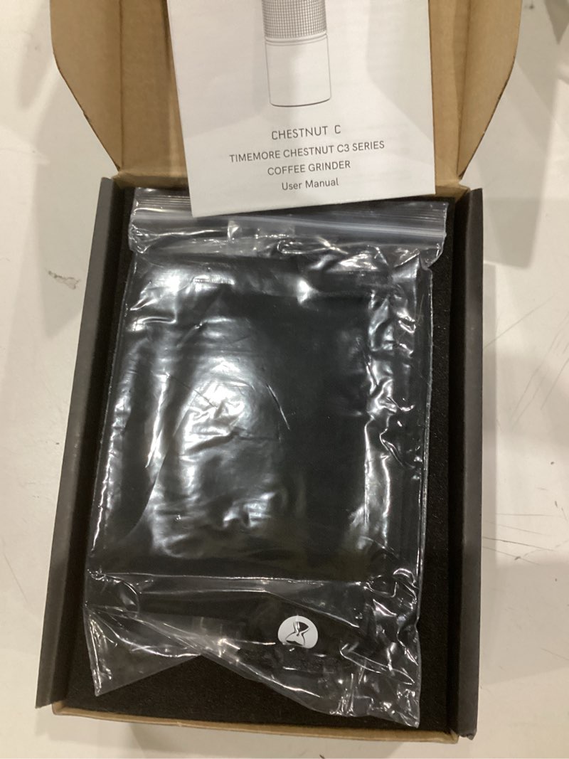 Condition photo showing New/Like New for TIMEMORE Chestnut C3S Manual Coffee Grinder, Stainless Steel S2C Conical Burr Coffee Grinder, Hand Coffee Grinder, Adjustable Grind Setting for Travel/Camping/Home, Black C3S Black