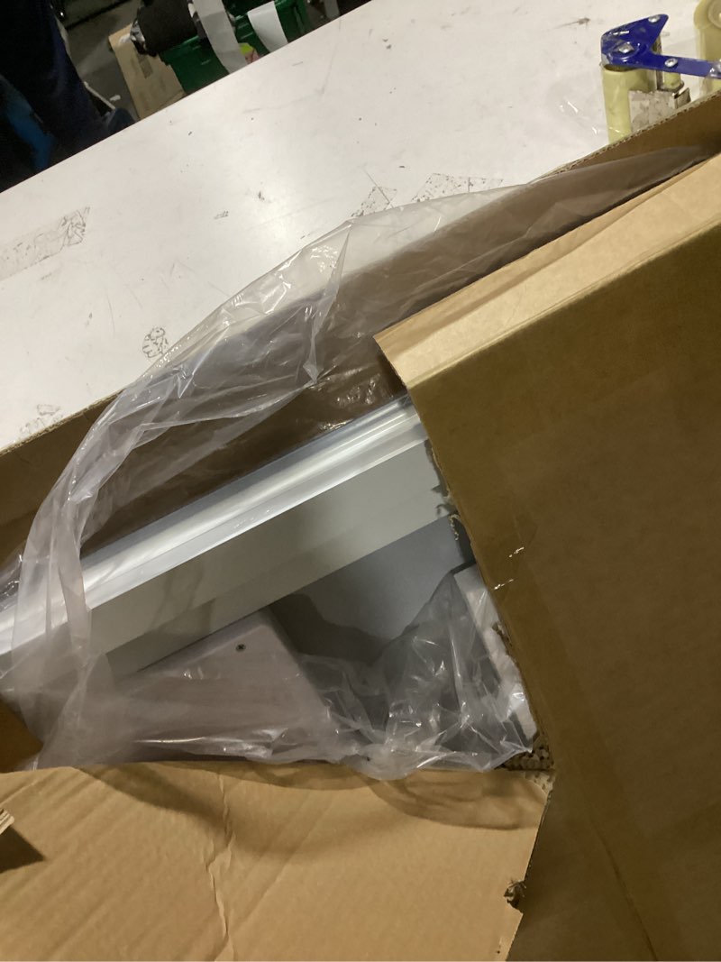 Condition photo showing As Is for 30"x36" led bathroom mirror with lights, dimmable, anti-fog, lighted bathroom vanity mirror for wall, backlit + front lit, memory function, shatter-proof, tempered glass 36"l x 30"w