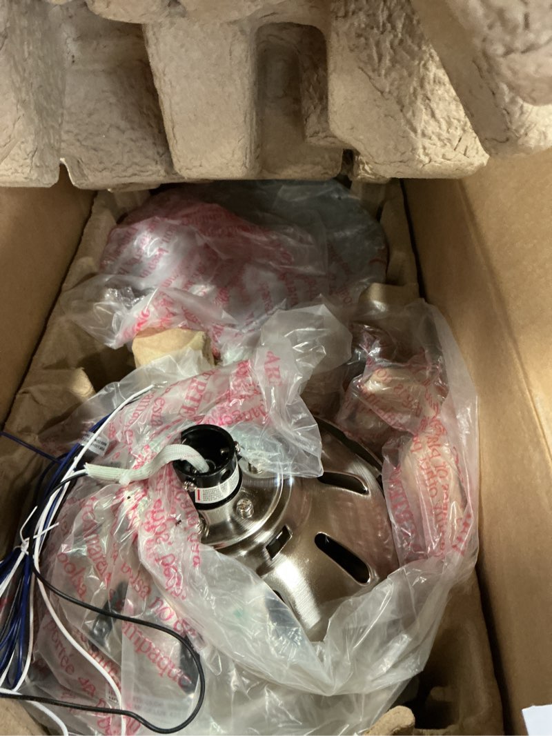 Condition photo showing Good Condition for OURSTAR Ceiling Fans with Lights and Remote Control, White Low Profile Ceiling Fan with Light 3-Color LED Dimmable, Memory for Lighting and Fan Reversible, 6-Speed, Timer, Indoor/Outdoor Use, 52 Inch Sandy White 2403 52 inch