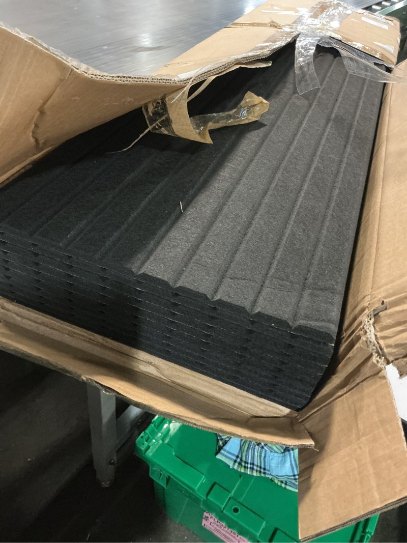 Condition photo showing Good Condition for similar woanger 10 pack 47\"x24\"x0.4\" large acoustic panels acoustic ceiling panels self adhesive soundproof foam wall panel high density foam panel for bedroom office studio wall interior decor, dark gray