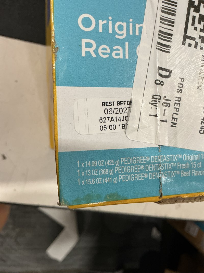 Condition photo showing Good Condition for pedigree dentastix chicken, beef, and fresh peppermint flavor large breed adult dental dog treats - 2.73lbs