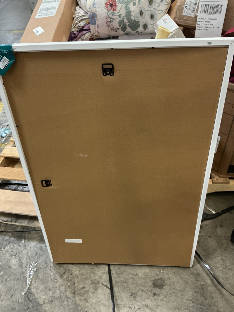 Condition photo showing As Is for mainstays – 18x24 picture frame – gold thin flat profile wall photo frame