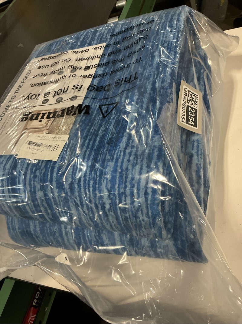 Condition photo showing New/Like New for Valenrug Washable Rugs 8x10 - Non Slip 8x10 Area Rugs for Living Room, Stain Resistant Area Rugs for Bedroom, Foldable Machine Washable Area Rug(8'x10', Navy) 09-navy 8' x 10' (Rectangular)