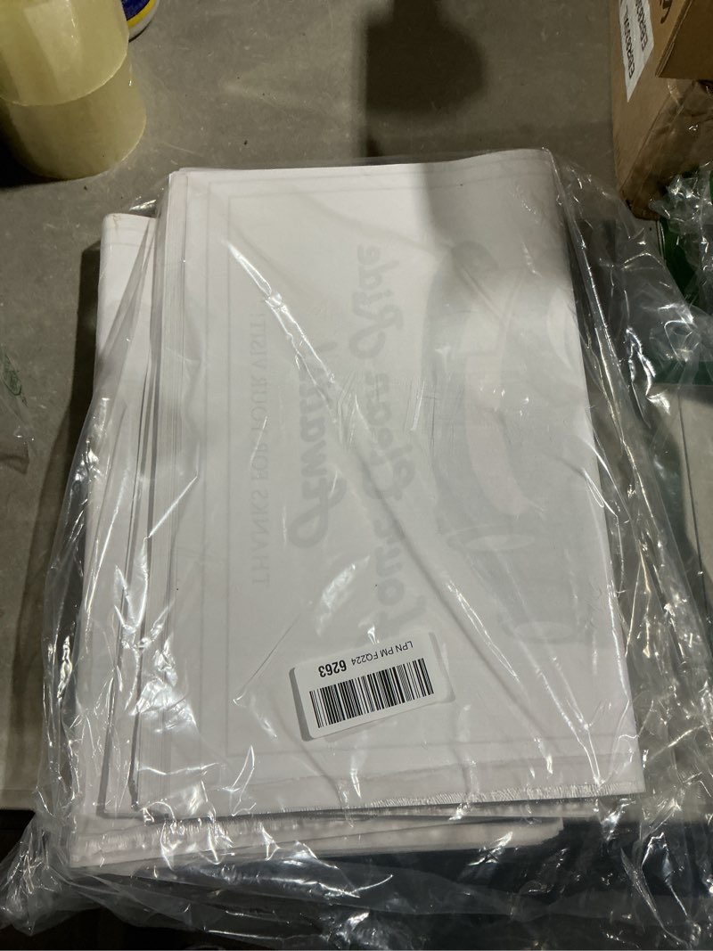 Condition photo showing Good Condition for 200 paper floor mats for cars - disposable mats - car floor mat protector - paper carpet protector - detailing supplies