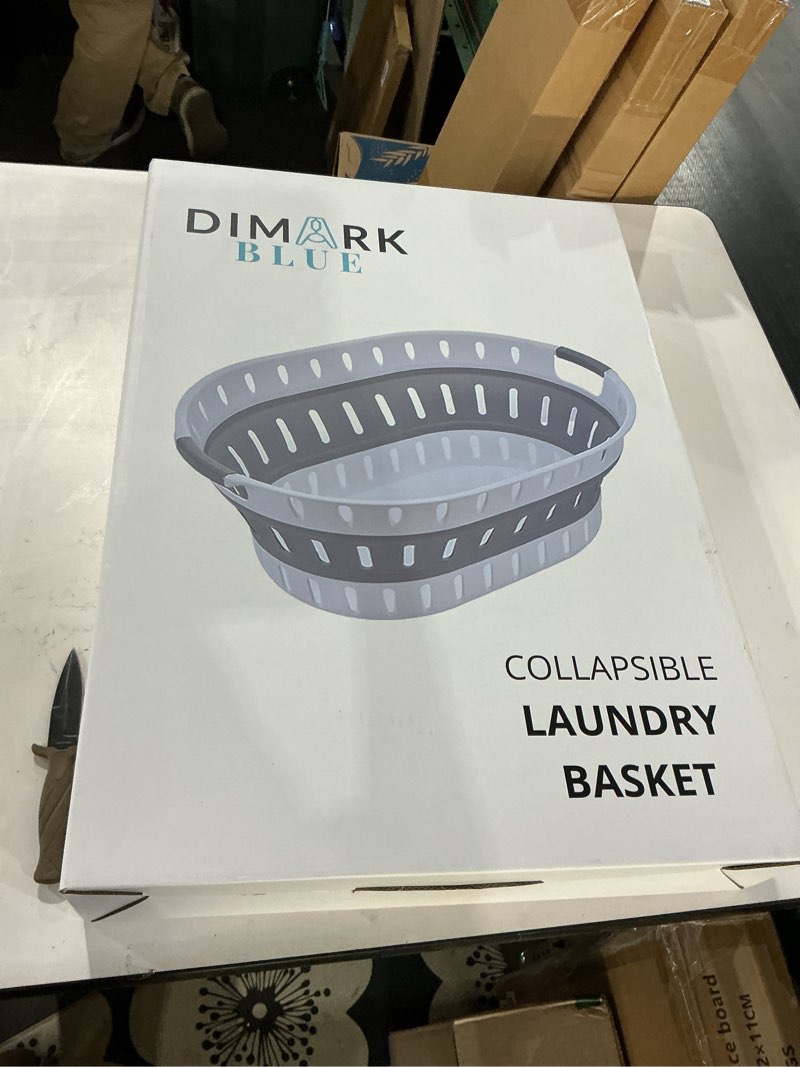 Condition photo showing New/Like New for ONYX Model – Large Collapsible Laundry Basket, Foldable Plastic Laundry Hamper with Handles, Space-Saving Waterproof Clothes Bin for Home, Bedroom, Bathroom or Laundry Room – 45L