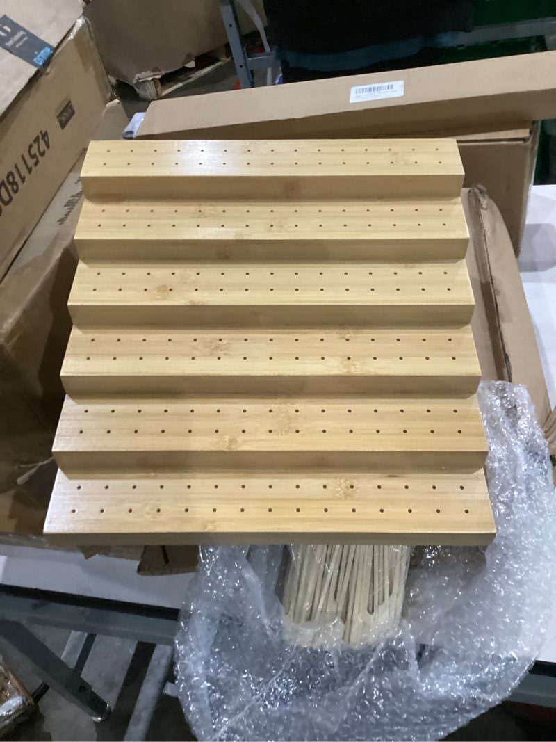 Condition photo showing Good Condition for  $154.60 $6.19 delivery july 1 - 3. order within 1 hr 3 mins. details delivering to louisville 40215 - update location only 10 left in stock - order soon. quantity: quantity:1   add to cart   buy now shipper / seller restaurantware returns 30-day refund/replacement payment secure transaction add to list other sellers on amazon new (3) from $154.60   & free shipping.  multi level rectangular bamboo food skewer holder: perfect for cocktail parties and catering events - six level biodegradable pick stand and food display - 180 holes - 1-ct - restaurantware touch the image to zoom in                      multi level rectangular bamboo food skewer holder: perfect for cocktail parties and catering events - six level biodegradable pick stand and food display - 180 holes - 1-ct - restaurantware