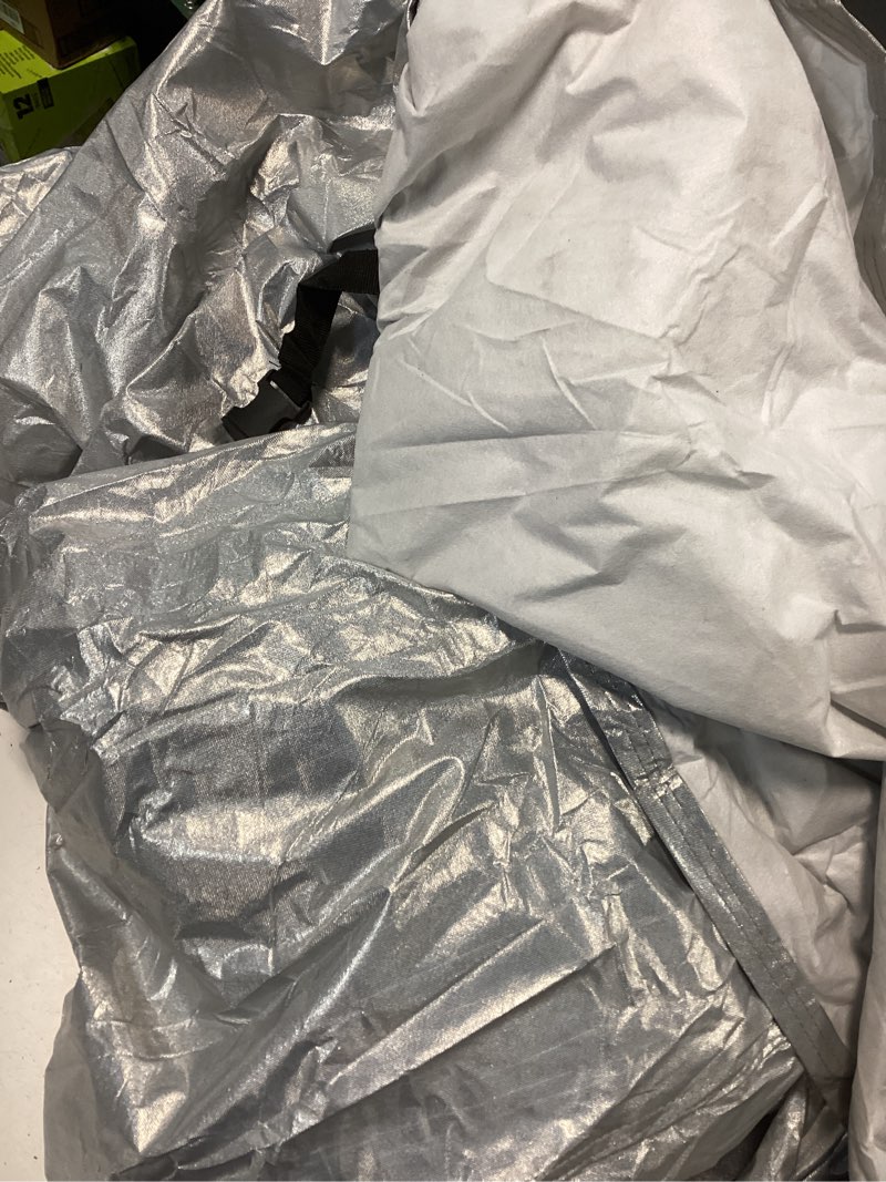 Condition photo showing As Is for 6 Layers Small Car Cover for Coupe Sports Waterproof All Weather, Heavy Duty Full Exterior Cover Suitable for Mazda Miata/MX-5, BMW Z3, Honda S2000, Saturn Sky etc. Size A1 (See Size Chart) Silver A1-See vehicle size chart