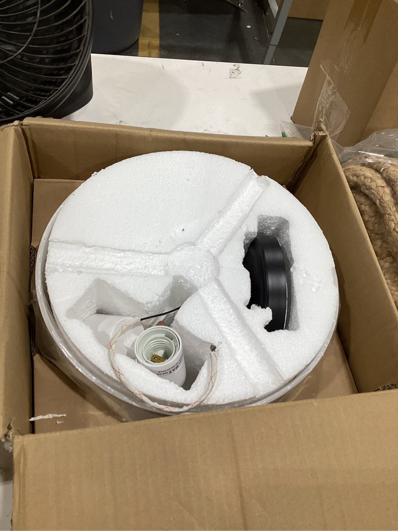Condition photo showing Good Condition for modern black light fixture ceiling mount flush mount drum ceiling light fixture 3 light semi flush mount ceiling light for hallway bedroom entryway foyer office