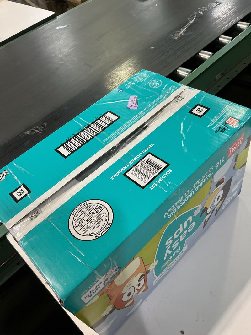 Condition photo showing New/Like New for Pampers Training Pants - Easy Ups Boys & Girls Bluey - Size 3T-4T, 116 Count, Children's Potty Underwear (Packaging May Vary)
