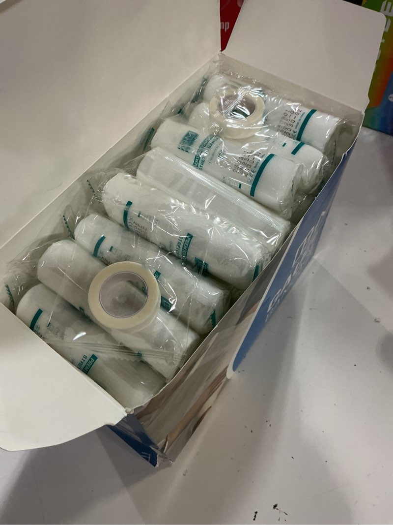 Condition photo showing New/Like New for d&h medical pack of 48 gauze bandage roll 4 inches x 4 yards - medical gauze wrap for wounds care - easy to use cotton gauze rolls for hand wrap dressing ankles & knees pack of 48 4 inch x 4 yards