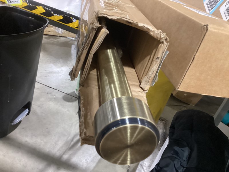 Condition photo showing Good Condition for Heavy Duty Curtain Rods - 1 1/4" Large Diameter Premium Nonadjustable Curtain Rod - 36in/3ft Custom Window Treatment Rods with Durable Aluminum Brackets and End Caps,Antique Bronze Finish Antique Bronze 36in/3ft