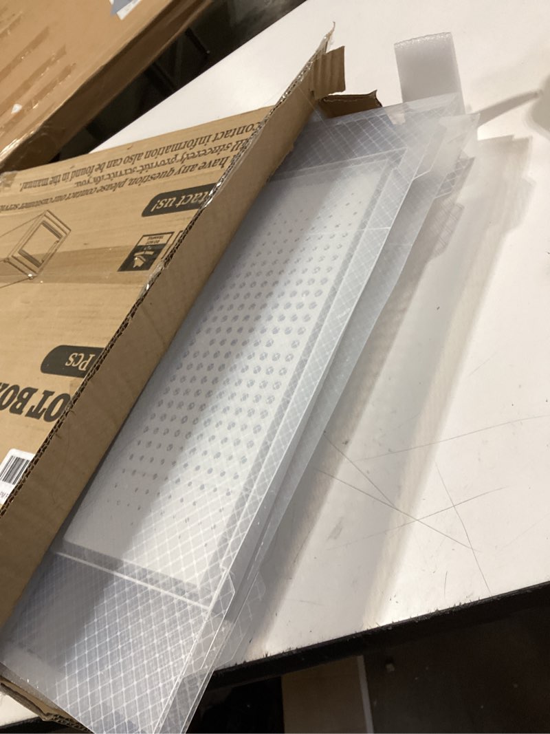 Condition photo showing Good Condition for paranta 4-piece boot and shoe storage box, stackable clear plastic shoe box, space-saving shoe organizer for boots, sneakers, and high heels, clear clear 4pcs