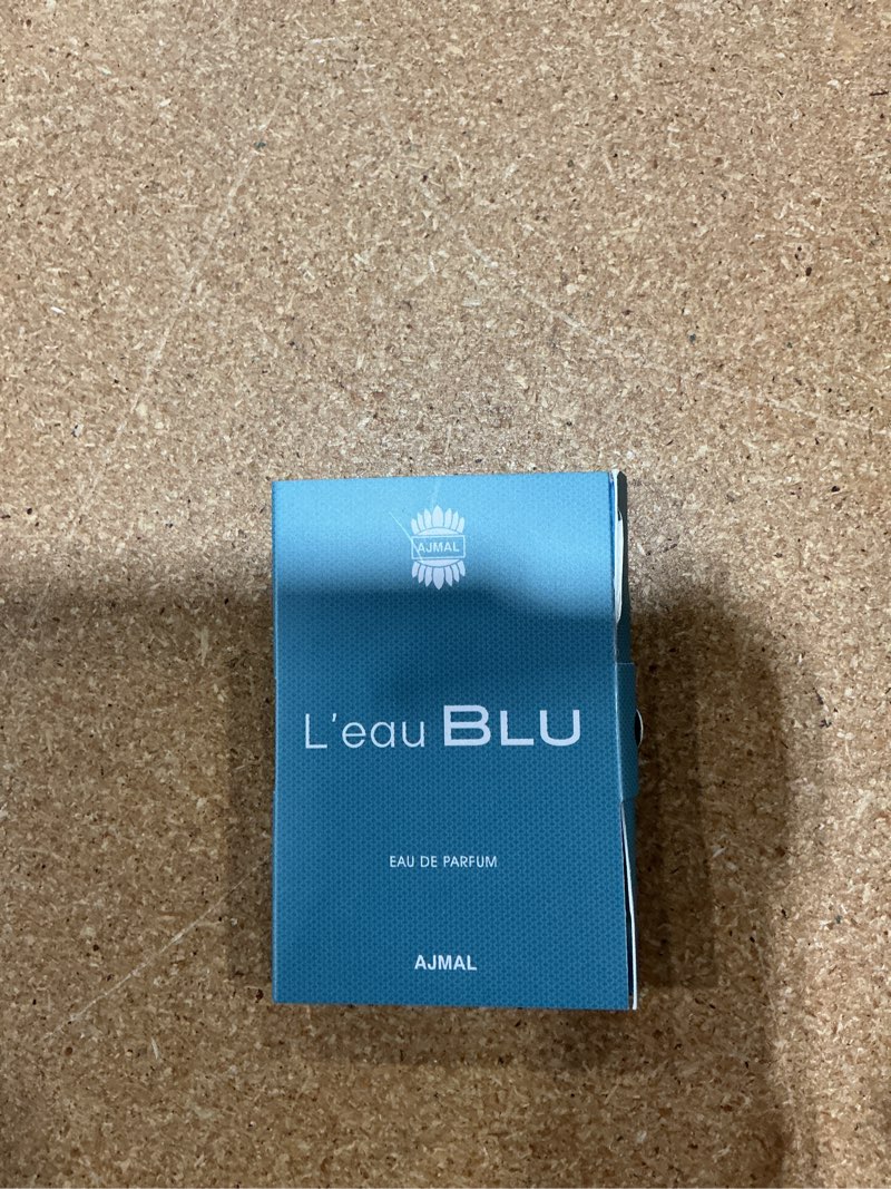 Condition photo showing New/Like New for sample bottle ajmal blu by ajmal for men