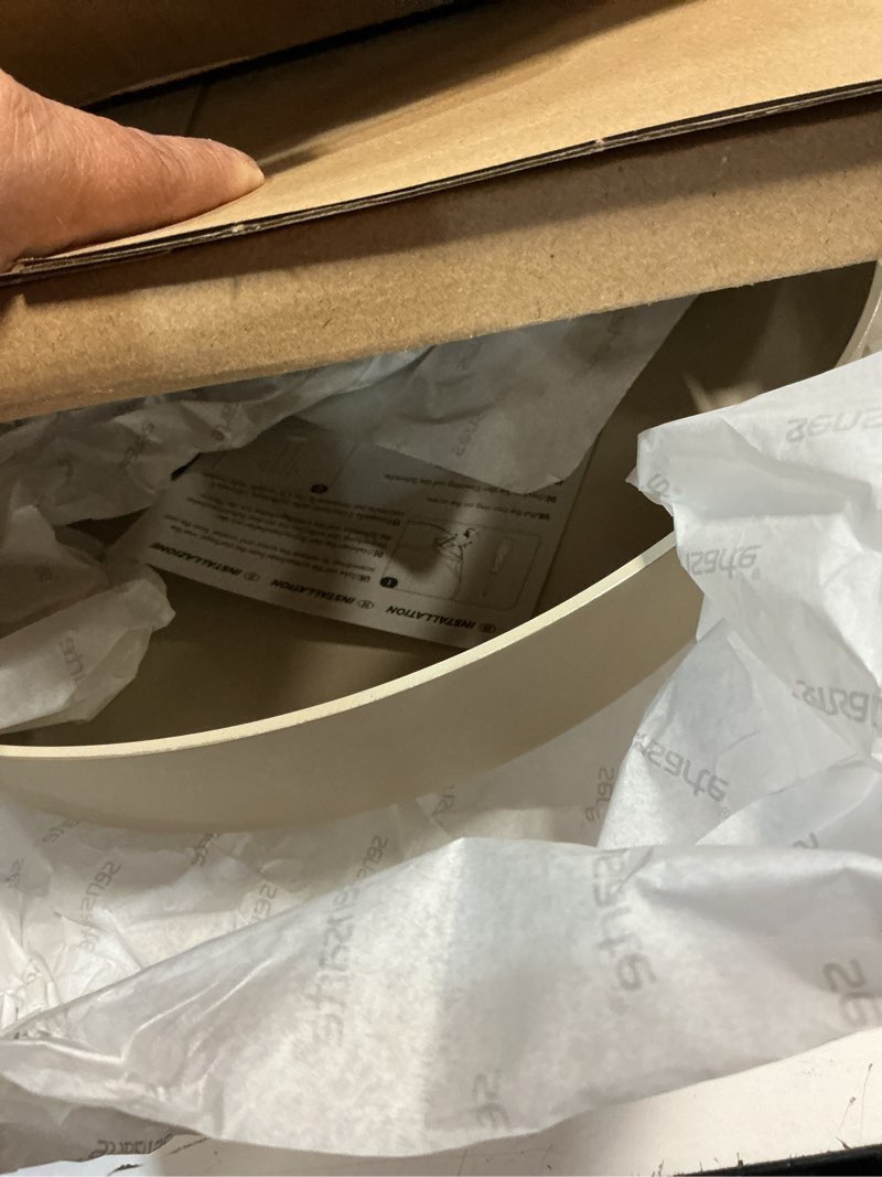 Condition photo showing Good Condition for sensarte ceramic nonstick frying pan skillet with lid, 13.3 inch large deep frying pan, 6 qt saute pan, induction pan, healthy non toxic cooking pan with helper handle, pfoa pfas ptfe free 6qt / 13.3in ceramic taupe