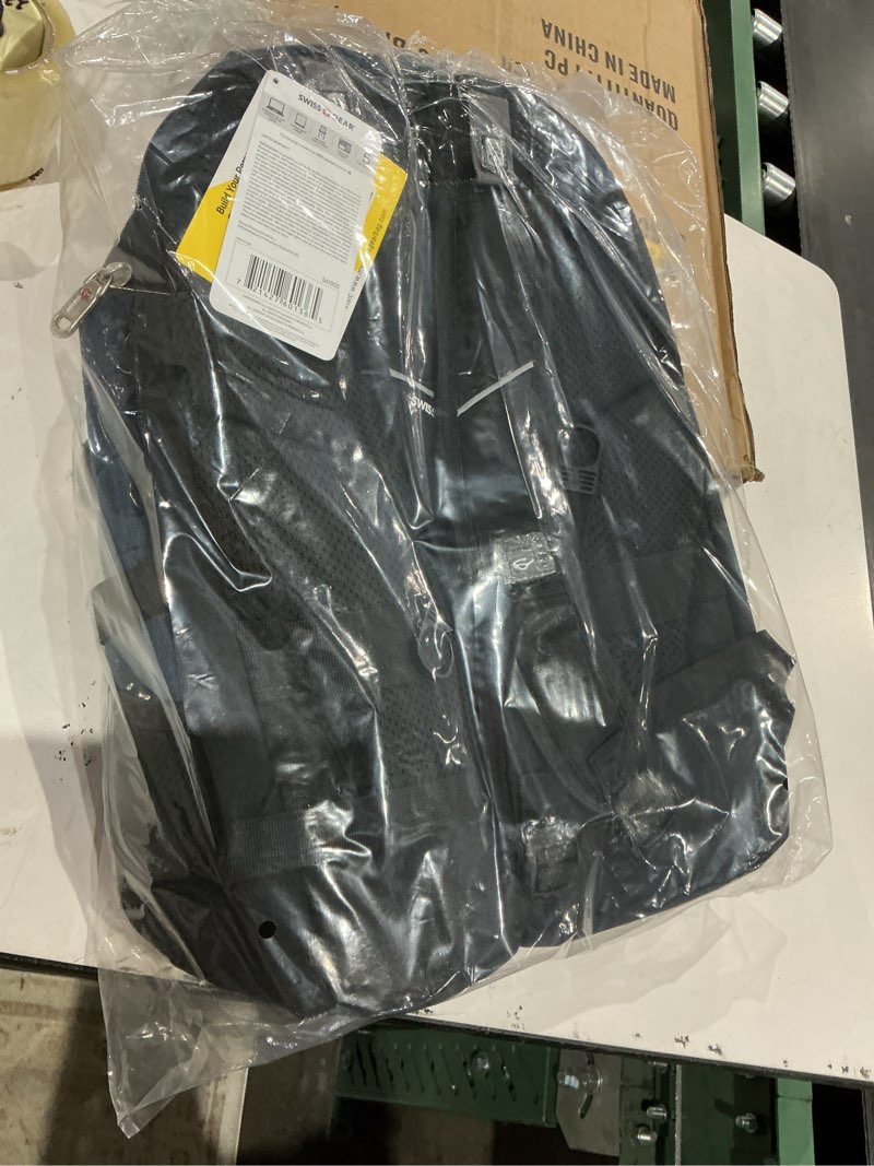 Condition photo showing Good Condition for swissgear 1900 scansmart tsa laptop backpack fits 17 inch laptop with rfid protection and tablet pocket, blue/black, 19-inch 17-inch black/blue