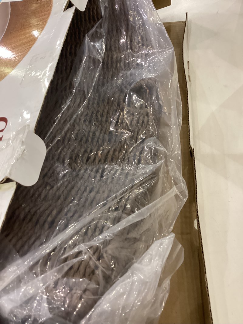 Condition photo showing Good Condition for 36in Large Christmas Tree Collar - Wicker Woven Tree Collars for Artificial Trees - Handmade Rattan Rustic Farmhouse Basket for Tree Base Cover with Cord Cut-Out for 7.5ft 8ft 9ft 10ft Trees (Brown) 36" Brown