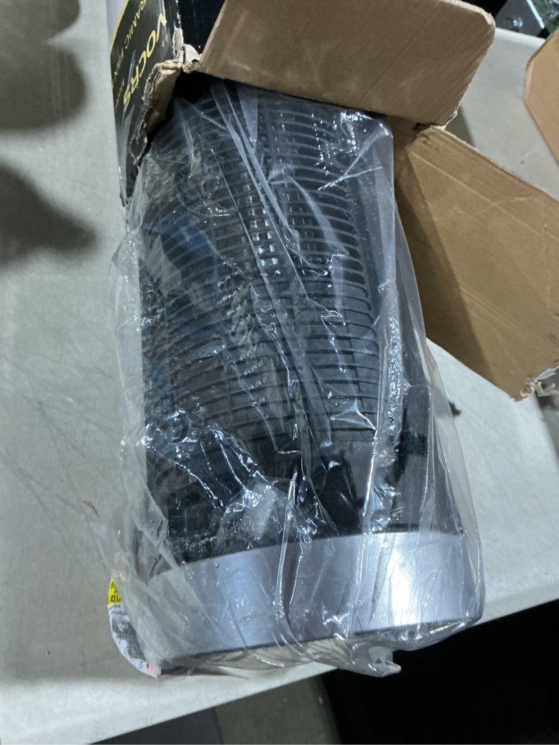 Condition photo showing Good Condition for space heater for indoor use with remote - 70° oscillating tower electric heater, 24 inchs, 12h timer, 1500w quiet ptc ceramic heating with thermostat, fast safety heat for office, home, bedroom