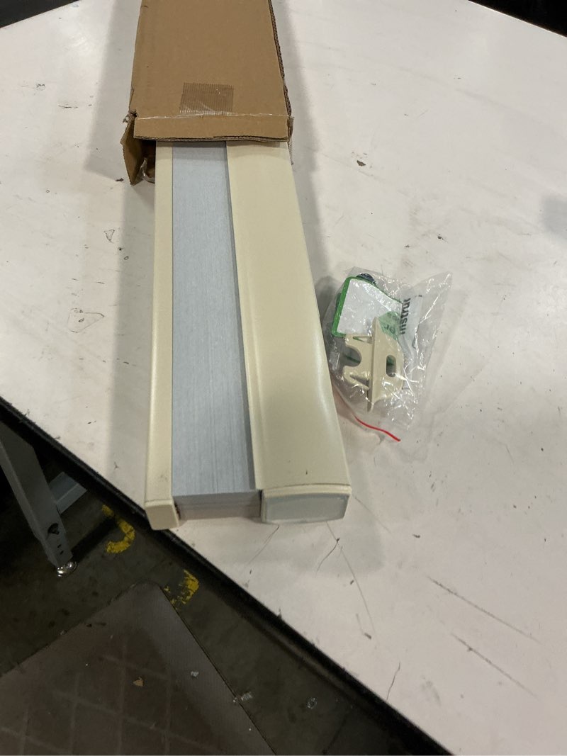 Condition photo showing Good Condition for no drill cellular shades for indoor windows, thermal insulating & noise reducing honeycomb blinds, free stop cordless blackout shades, beige, 26 1/2" w x 64" h 26 1/2"w x 64"h beige(blackout)