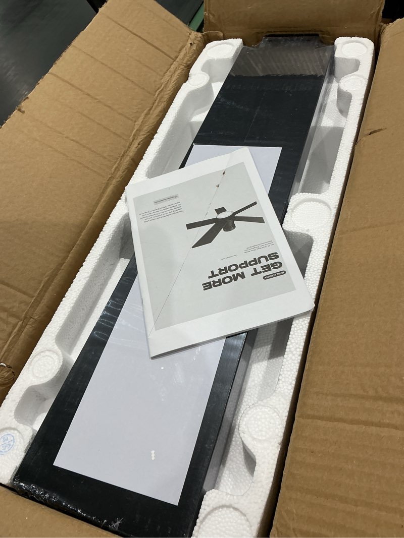 Condition photo showing Good Condition for tcl 52" ceiling fan with lights, black flush mount ceiling fans with remote control, 6 speeds dc reversible, dimmable, noiseless, low profile ceiling fans for bedroom