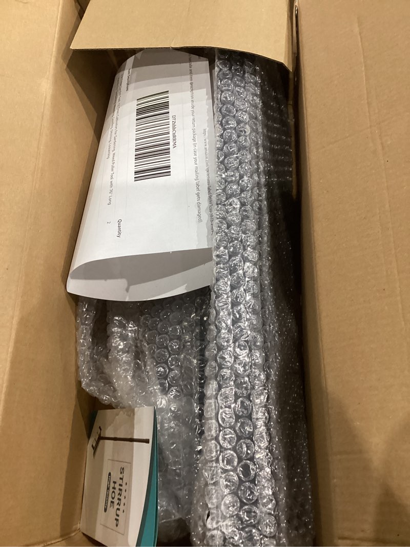 2 in 1 Hoe Garden Tool, 12 Tines Cultivators for Gardening, Weed Puller Tool with 76" Long Handle fo