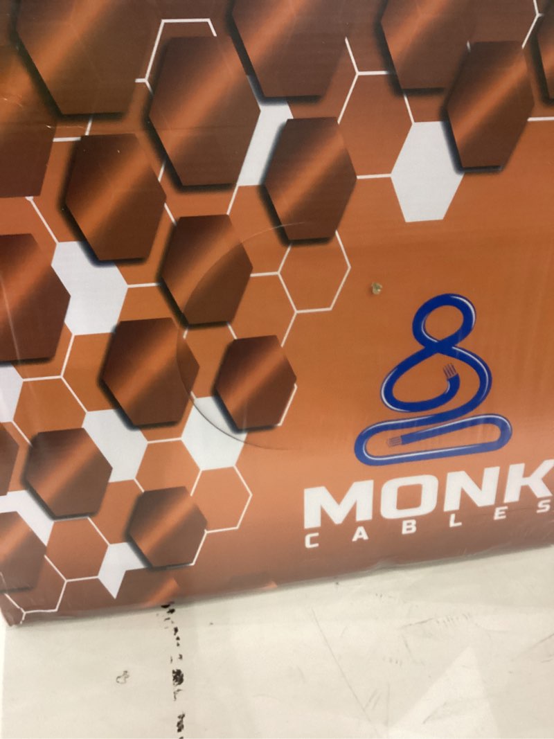 Condition photo showing Good Condition for MONK CABLES | CAT6 Plenum Cable 1000ft | 100% Pure Copper | UTP, 23AWG, 550MHz | DSX-8000 Certified | Most Certified Cable of The Whole Market (Black)