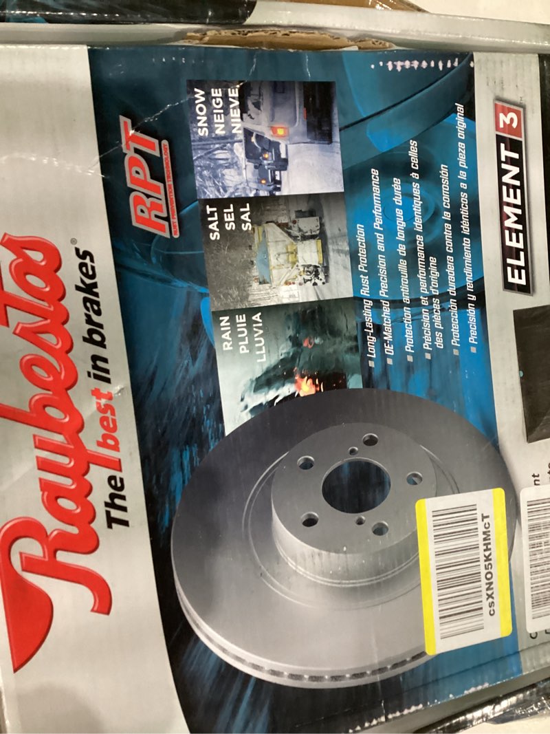 raybestos element3 automotive replacement front brake rotor for select chrysler, dodge, jeep, mitsub