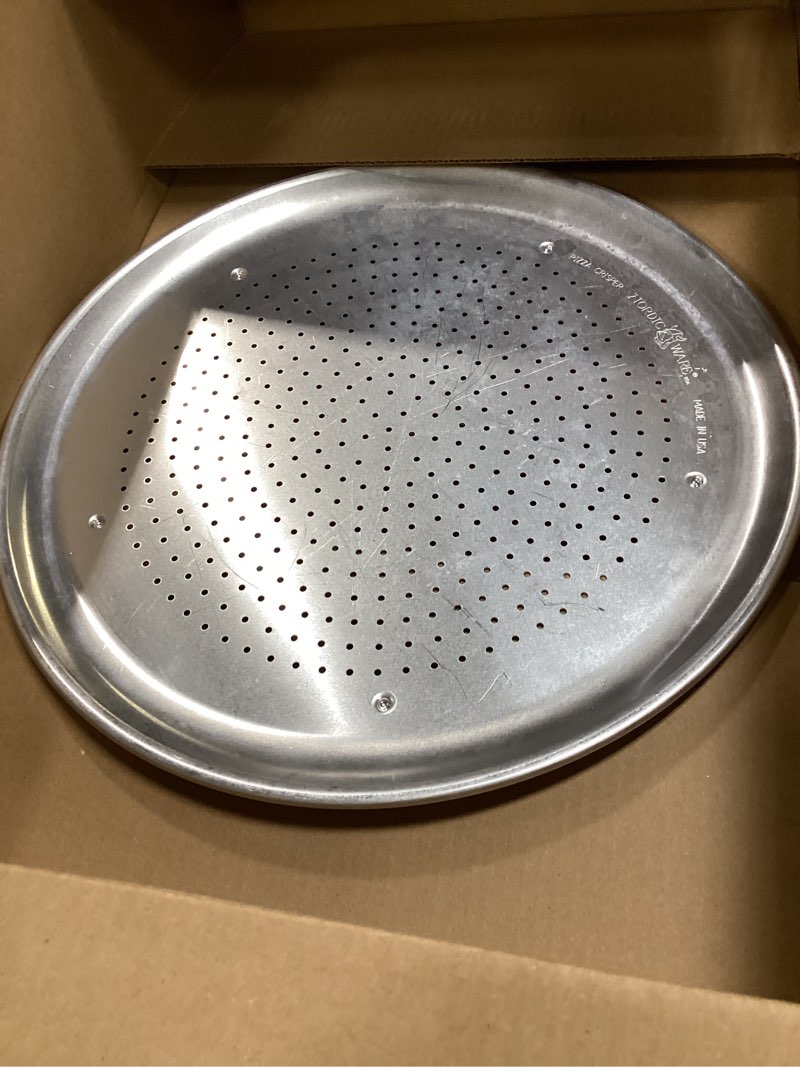 Condition photo showing As Is for nordic ware naturals 16" air crisp perforated aluminum pizza pan, set of 1 16-inch 16" crisper, 1-pack
