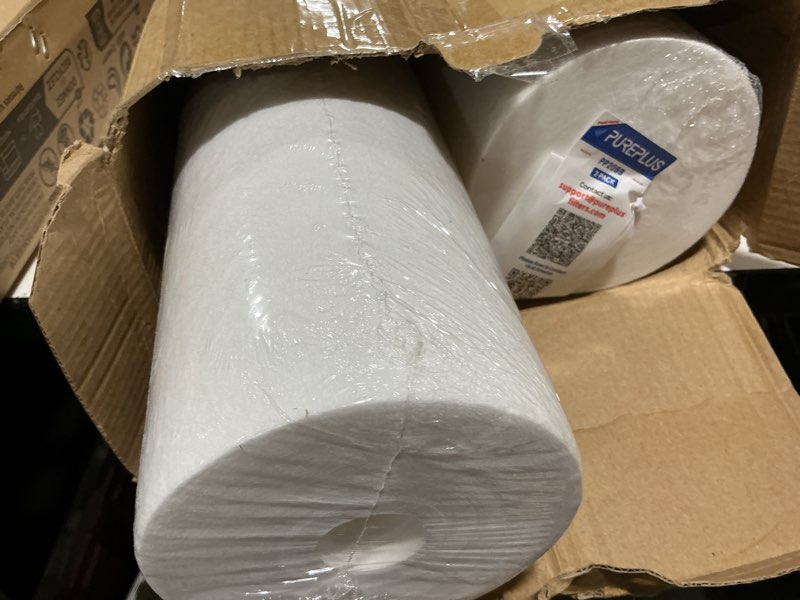 Condition photo showing New/Like New for pureplus 5 micron 20" x 4.5" whole house sediment home water filter replacement cartridge, compatible with dgd-5005-20, fpmb5-20, ap810-2, 155358-43, sdc-45-2005, 2pp20bb1m, p5-20bb, fp25b, 2 pack 5-micron filtration 2 count (pack of 1)