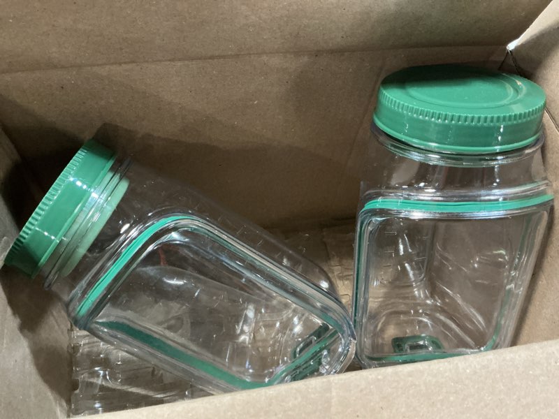 Condition photo showing item condition for TJR Salad Pod Mason Jar Side Open – Leakproof Vertical Layering Salad Jars with Built-In Dressing Co