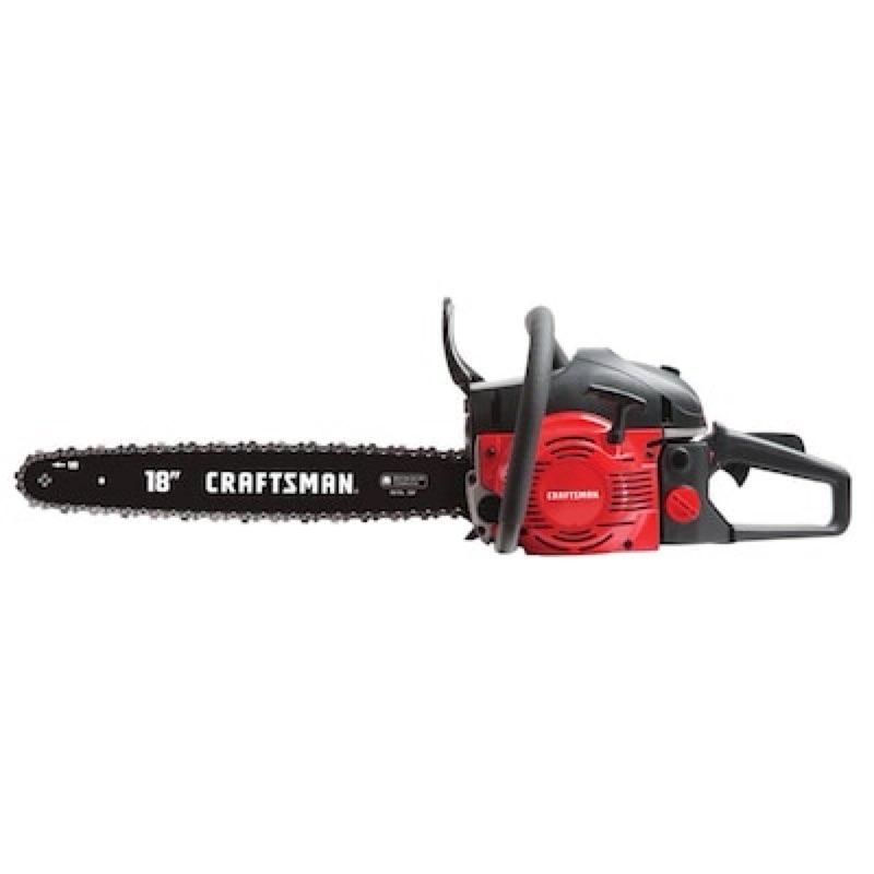 craftsman 42-cc 2-cycle 18-in gas chainsaw
