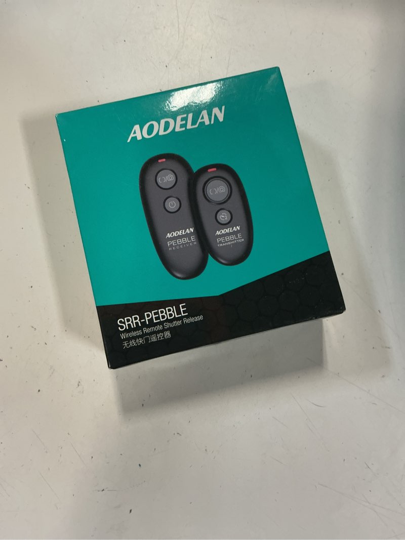 Condition photo showing New/Like New for aodelan remote shutter release for sony, camera wireless remote control for sony a7iii, a9, a7riii, a7rii, a7m3,a7m2, a7sii, a6000, hx300, rx100ii, a850, a55, a67, a77; replace rm-l1am and rm-spr1 black
