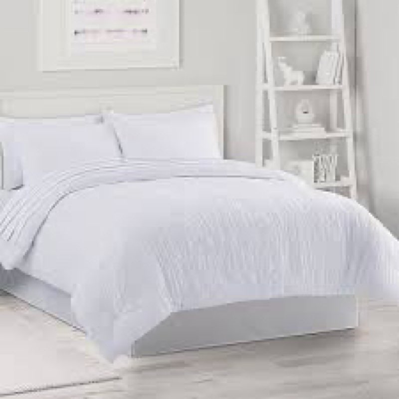 The big one  6-piece bed set twin , white
