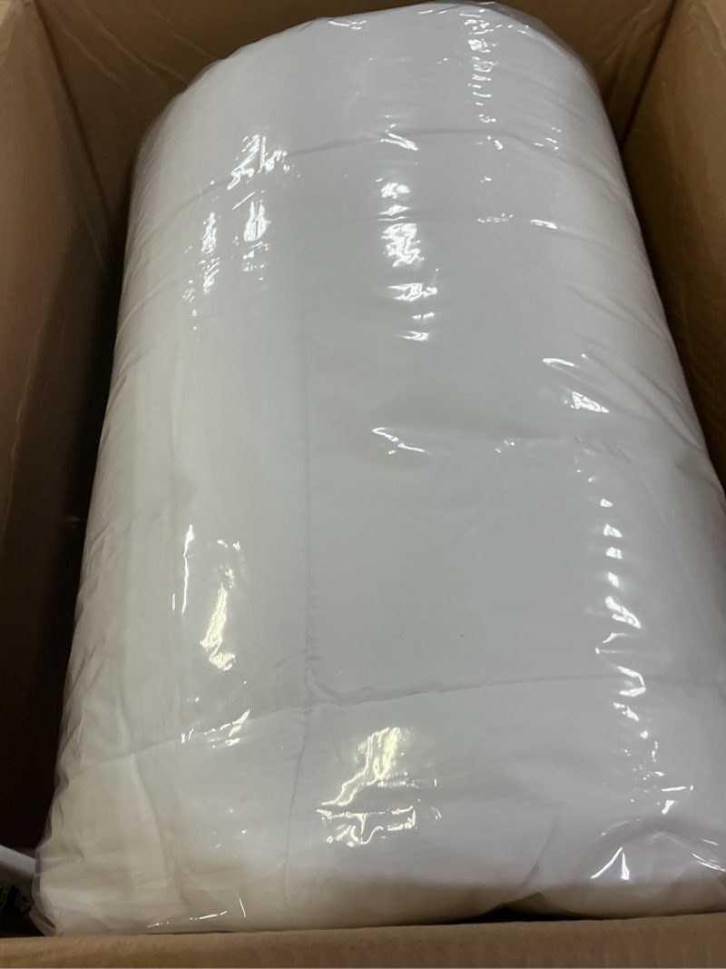 Condition photo showing New/Like New for Queen Mattress Topper, 4.5 Inch Memory Foam Mattress Topper for Back Pain & Pressure Relief - 2.5" Cooling Memory Foam Soft and Supportive + 2" Pillow Top Mattress Pad Cover, with 8-21" Deep Pocket White Queen