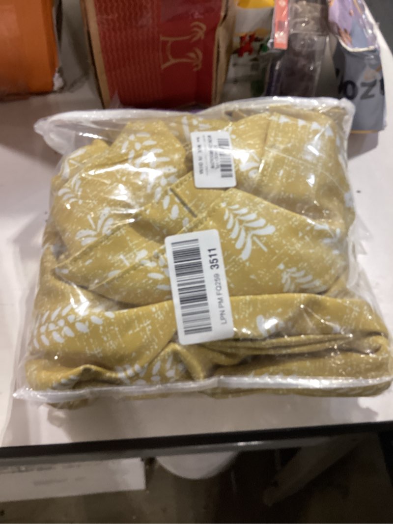 Condition photo showing New/Like New for meetsky yellow blackout curtains for bedroom - 63 inch long printed farmhouse bohemian 95% room darkening thermal insulated drapes living room, back tab, 50" wide each panel, 2 panels yellow 50"w x 63"l (pack of 2)