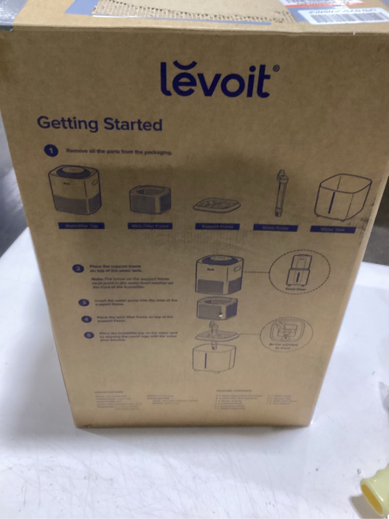 Condition photo showing Good Condition for LEVOIT Superior 6000S Smart Evaporative Humidifiers for Home Whole House up to 3000ft², 6 Gal, Last 72-Hour, Premium Filter, Dry Mode, Wheels & Water Fill Hose & Foldable Storage - Quiet Sleep Mode